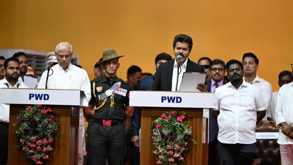 जोसेफ विजय ने तमिलनाडु के मुख्यमंत्री के रूप में शपथ ली