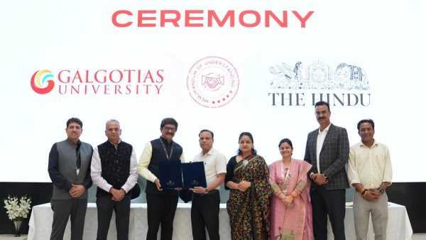 द हिन्दू और गालगोटियाज विश्वविद्यालय ने पत्रकारिता के क्षेत्र में उत्कृष्टता केंद्र स्थापित किया