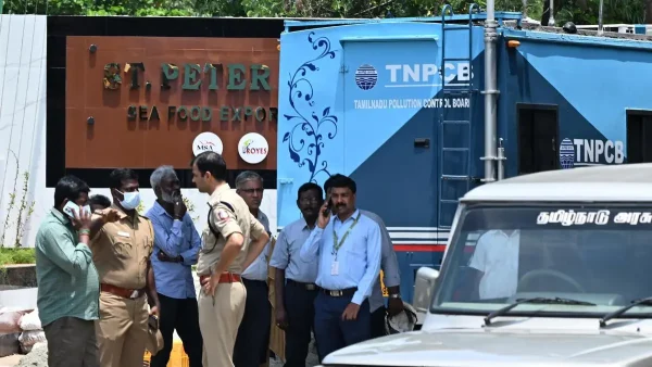 तमिलनाडु के तिरुवल्लूर में सीफूड एक्सपोर्ट फैक्ट्री में अमोनिया गैस निष्कर्षण शुरू